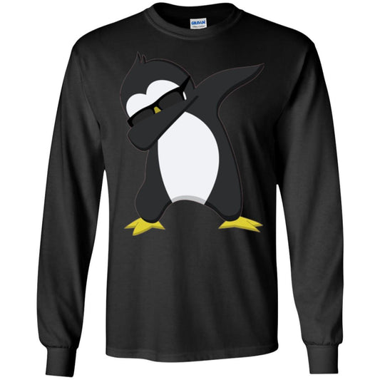 Christmas T-shirt Dabbing Penguin T-shirt Black