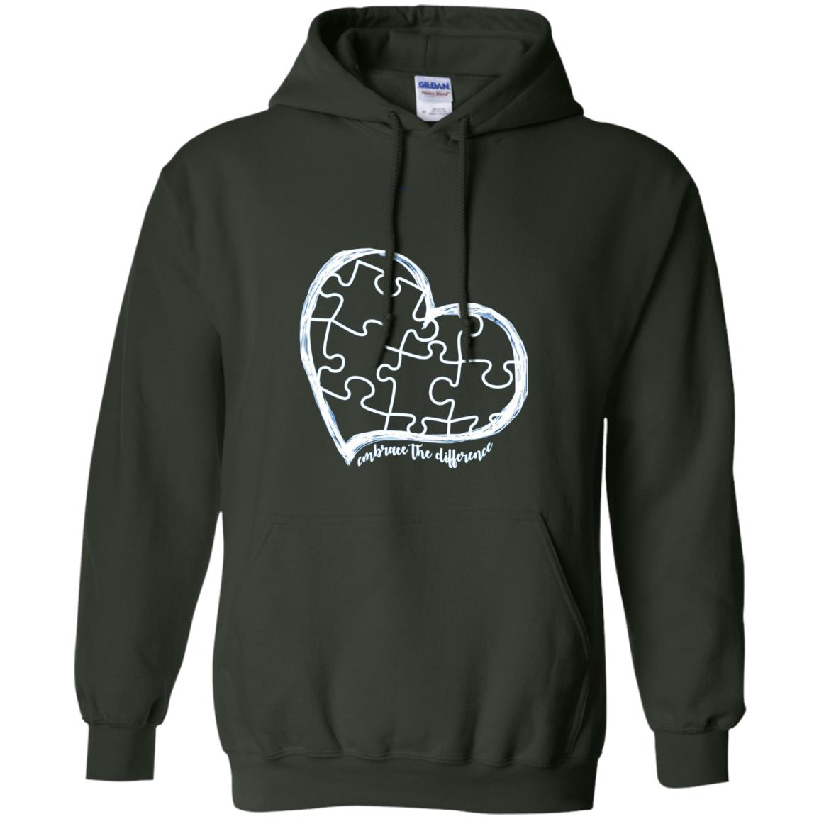 Autism Awareness Shirt Embrace Differences Forest Green