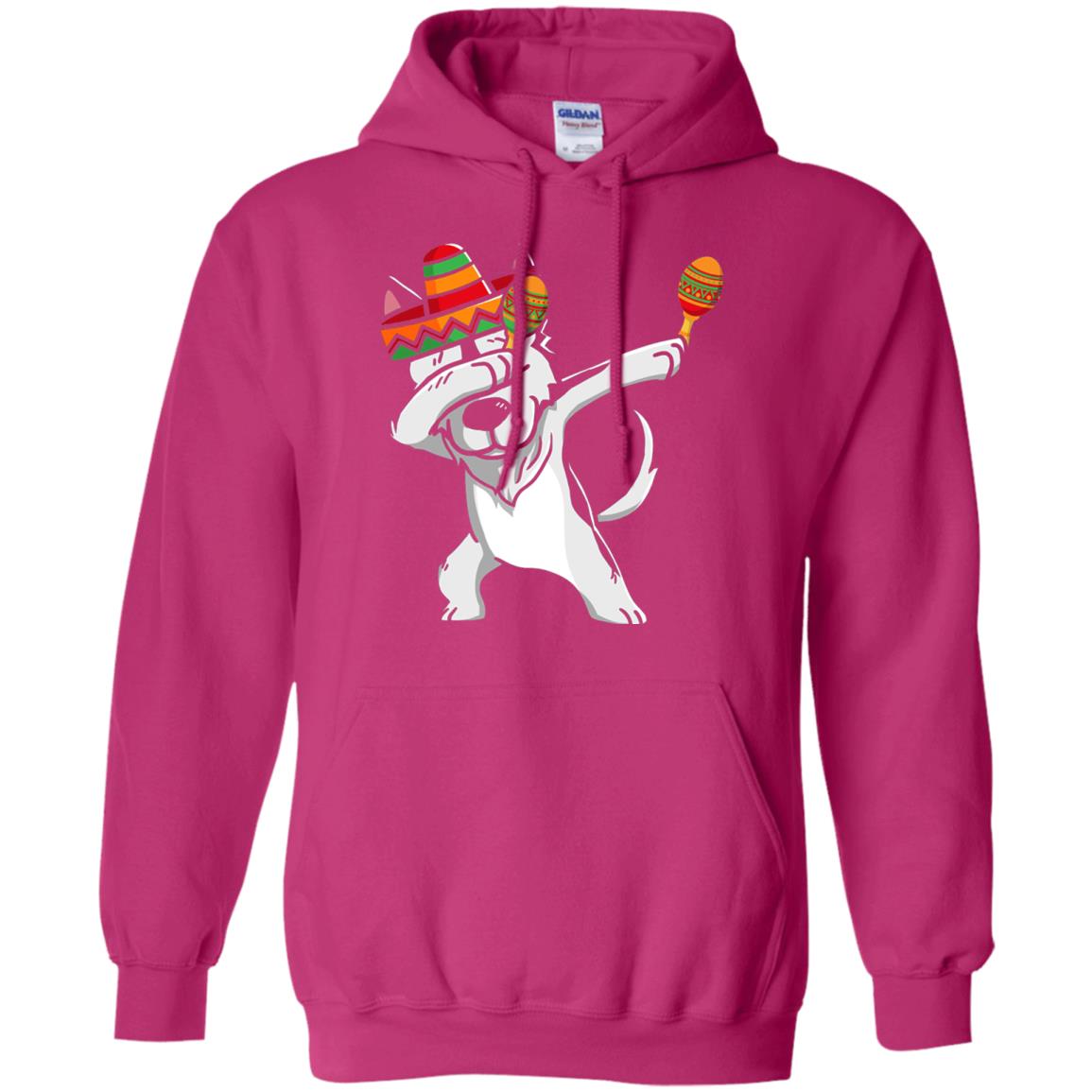 Dabbing Husky Funny Cinco De Mayo T-shirt Heliconia