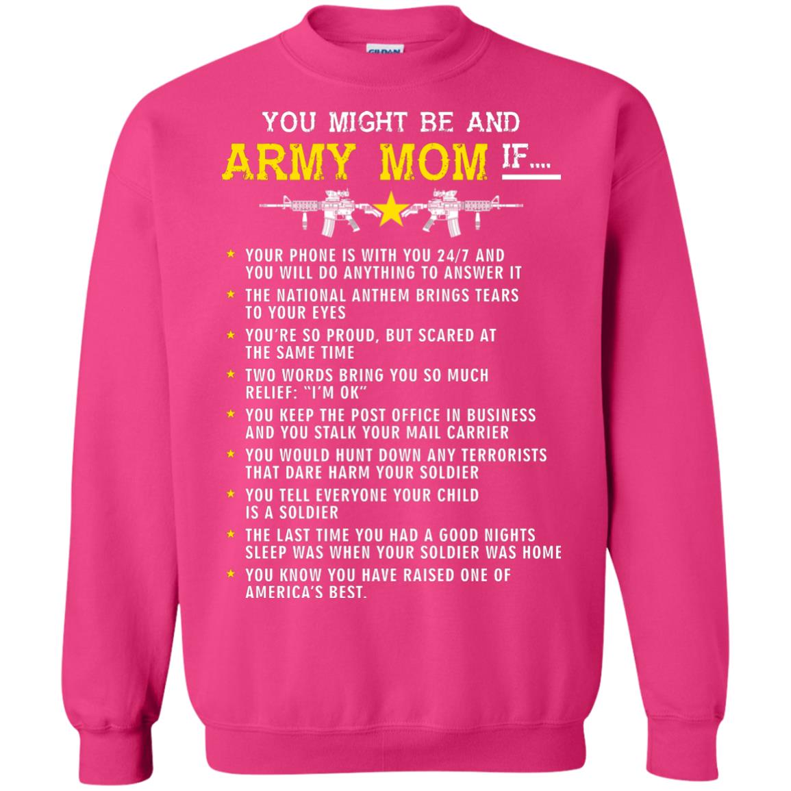 Veteran T-shirt You Might Be An Army Mom If Heliconia