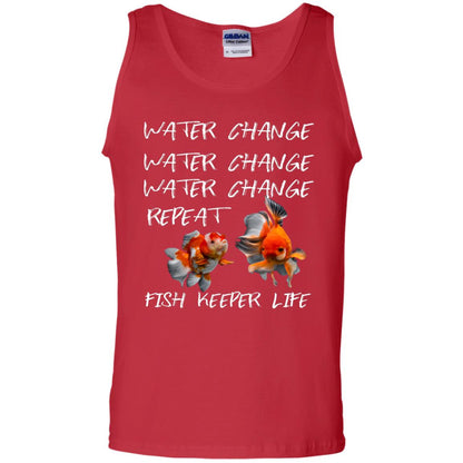 Water Change Water Change Fish Keeper Life Shirt Red