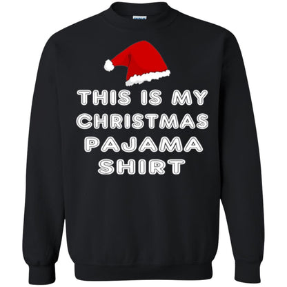 Christmas T-shirt This Is My Christmas Pajama Shirt Black