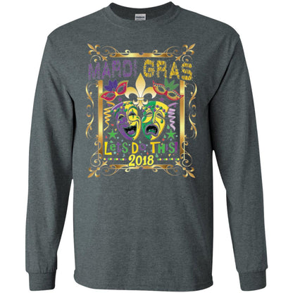 Mardi Gras Let_s Do This 2018 T-shirt Dark Heather