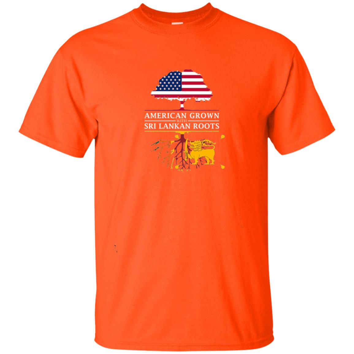 American Grown With Sri Lankan Roots Shirt Orange