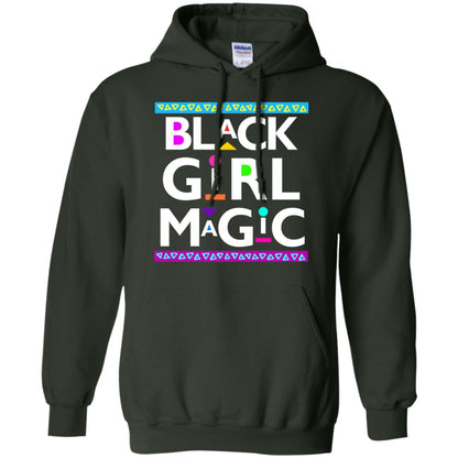 Black Girl Magic T-shirt Women_s Black History Forest Green