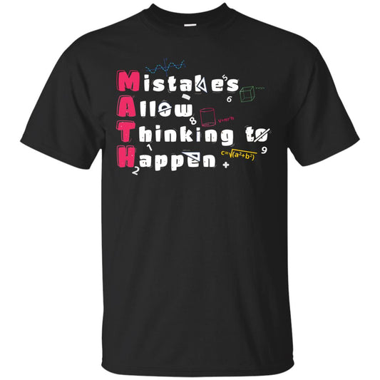 Mistakes Allow Thinking To Happen Shirt Black