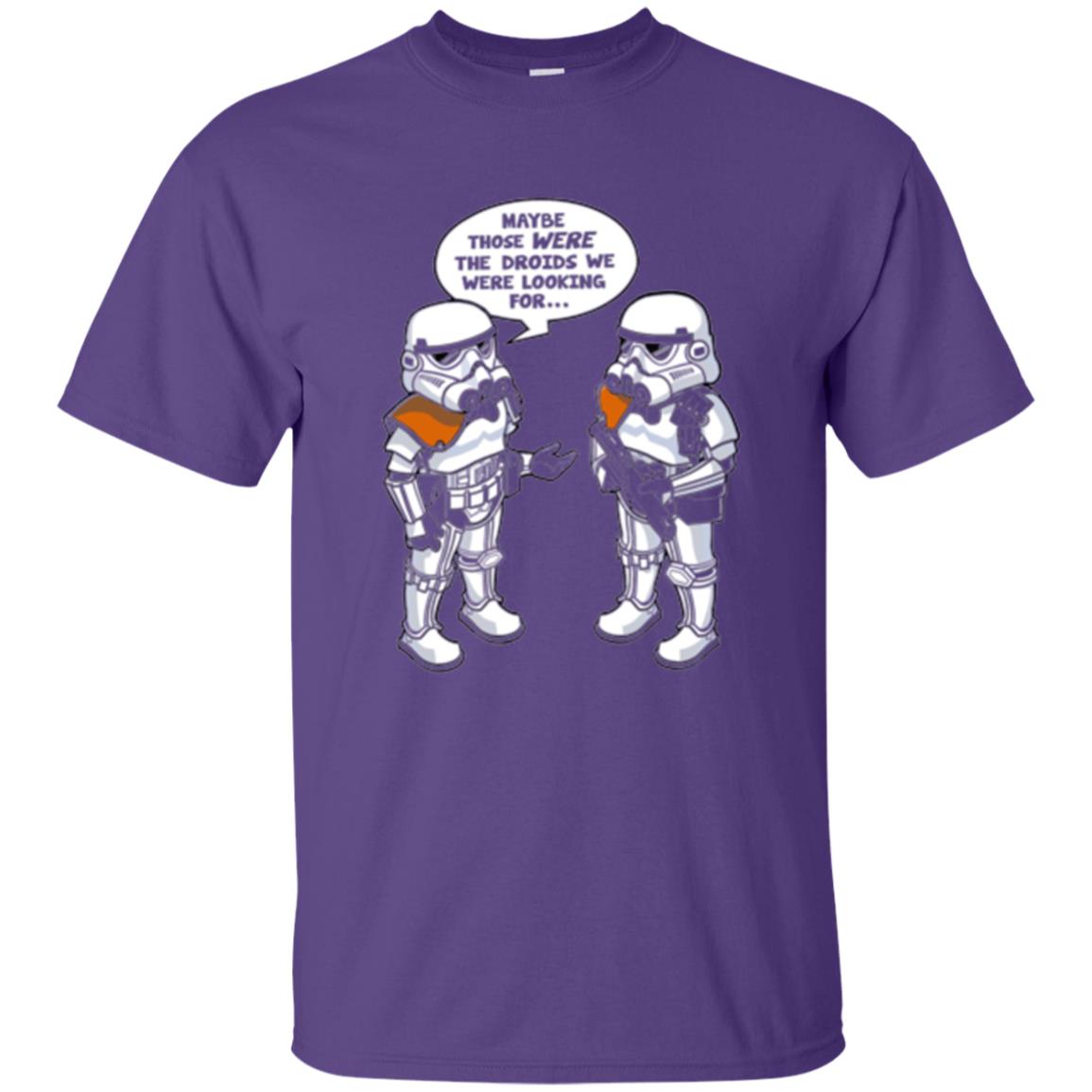 Stormtroopers T-shirt Maybe Those Were The Droids We Were Looking For Purple
