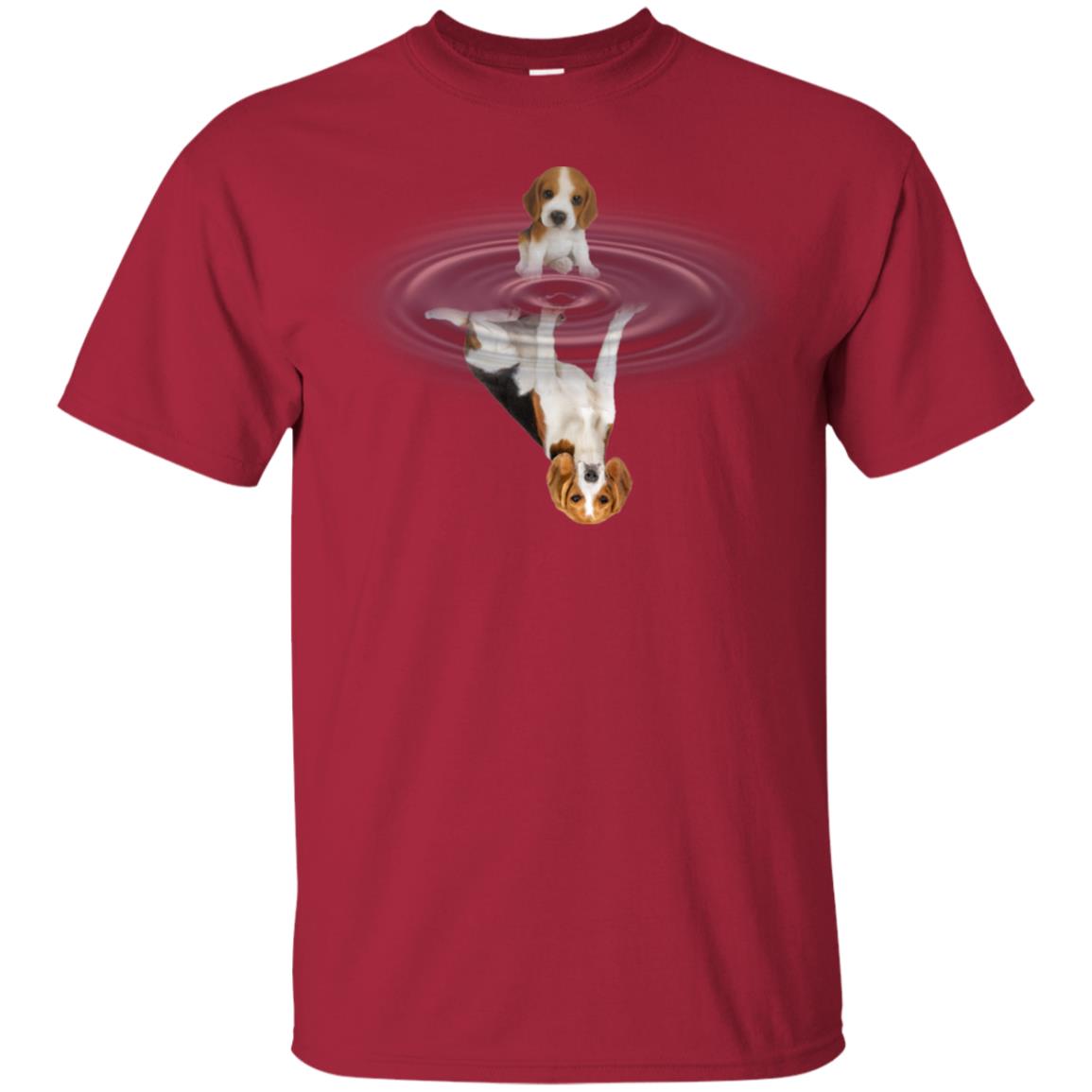 Little Beagle And Big Shadow Shirt Cardinal