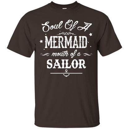 Soul Of A Mermaid Mouth Of A Sailor Shirt Dark Chocolate