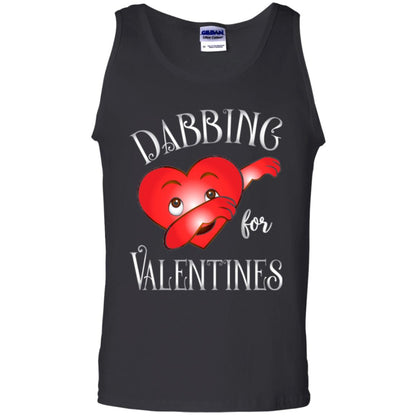 Valentines Day T-shirt Dabbing Heart T-shirt Black