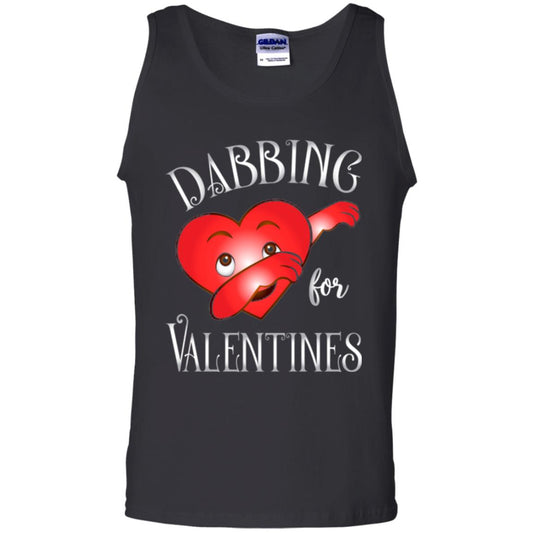 Valentines Day T-shirt Dabbing Heart T-shirt Black