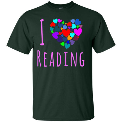 I Love Reading Club Heart Love Books Gift Shirt For Bookworm Forest
