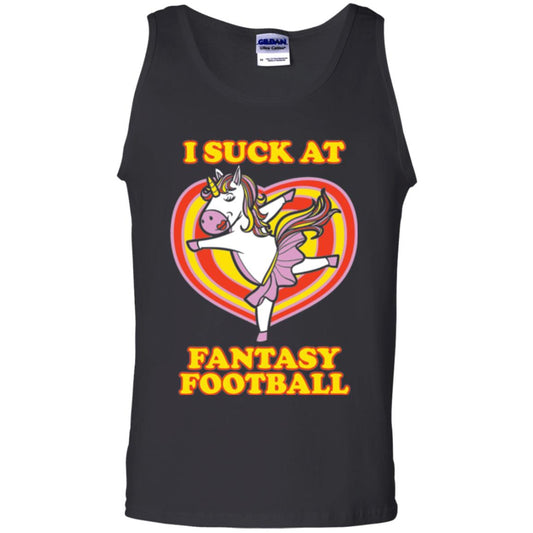 Funny Unicorn Loser T-shirt I Suck At Fantasy Football Black