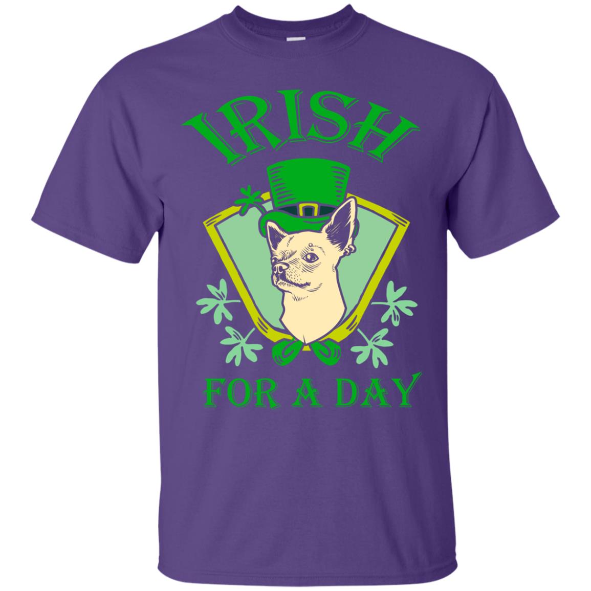 Saint Patrick's Day T-shirt Irish For A Day Purple