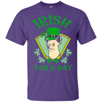 Saint Patrick's Day T-shirt Irish For A Day Purple