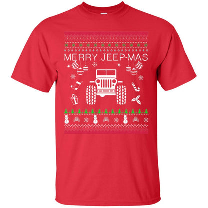 Christmas T-shirt Mery Jeep-mas Jeep Ugly