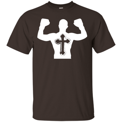 Christian Gym Exercise Workout T-shirt Dark Chocolate