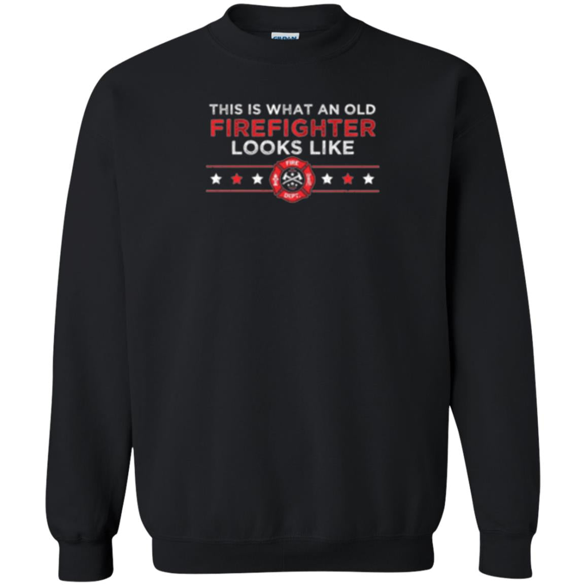This Is What An Old Firefighter Looks Like T-shirt Black