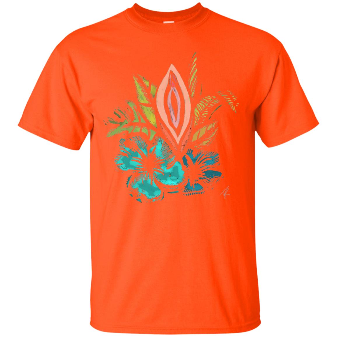 Vagina Tropical T-shirt Orange