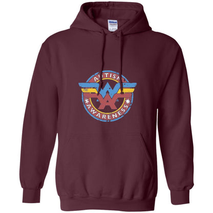 Autism Awareness T-shirt Maroon