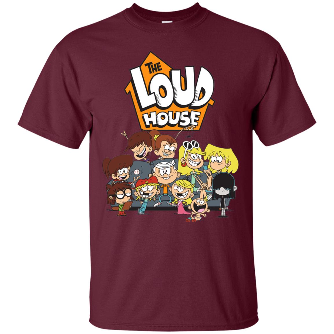 Nickelodeon The Loud House Character T-shirt Maroon