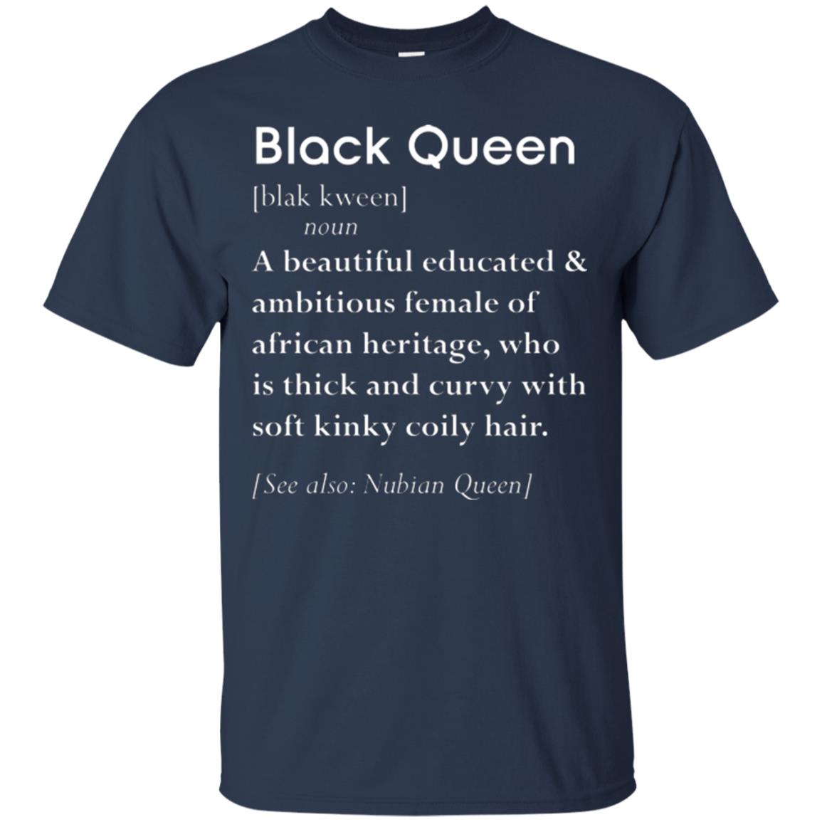 Nubian Queen T-shirt Black Queen Definition Navy