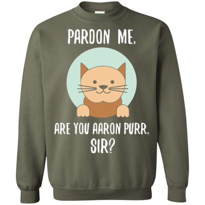 The Hamilton Cat T-shirt Pardon Me Military Green