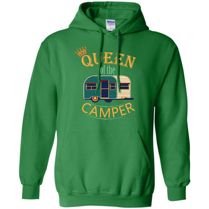Queen Of The Camper Camping Lover Shirt Irish Green