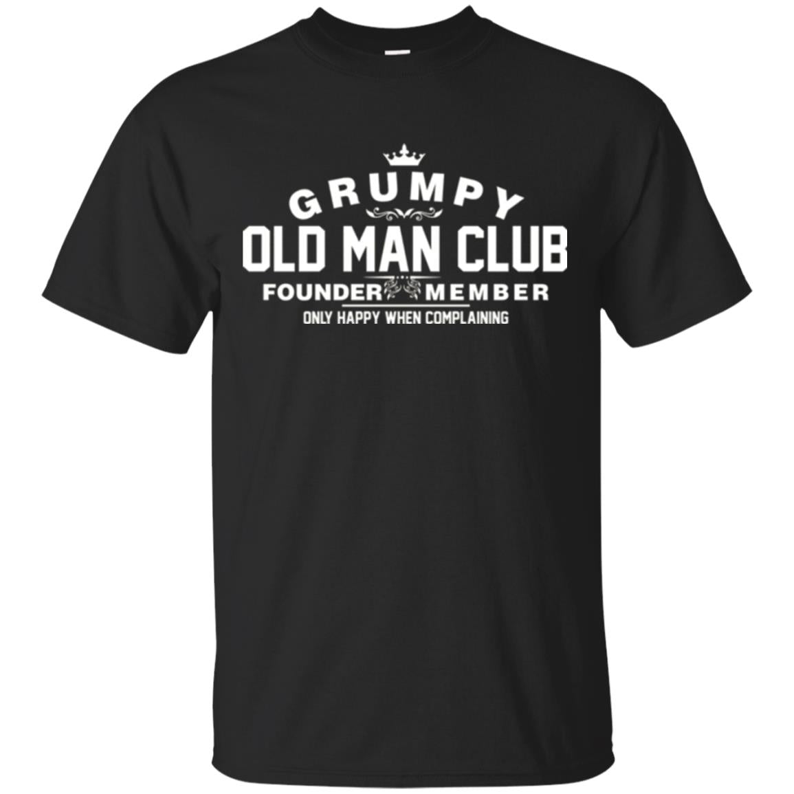 Grumpy Old Man Club Founder Member T-shirt Black