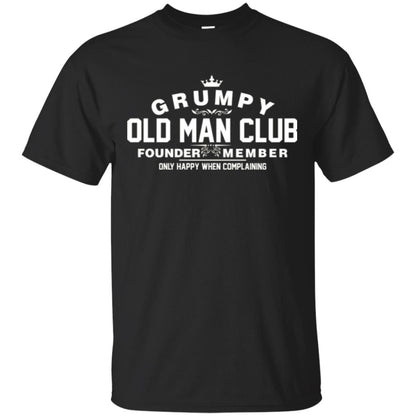 Grumpy Old Man Club Founder Member T-shirt Black