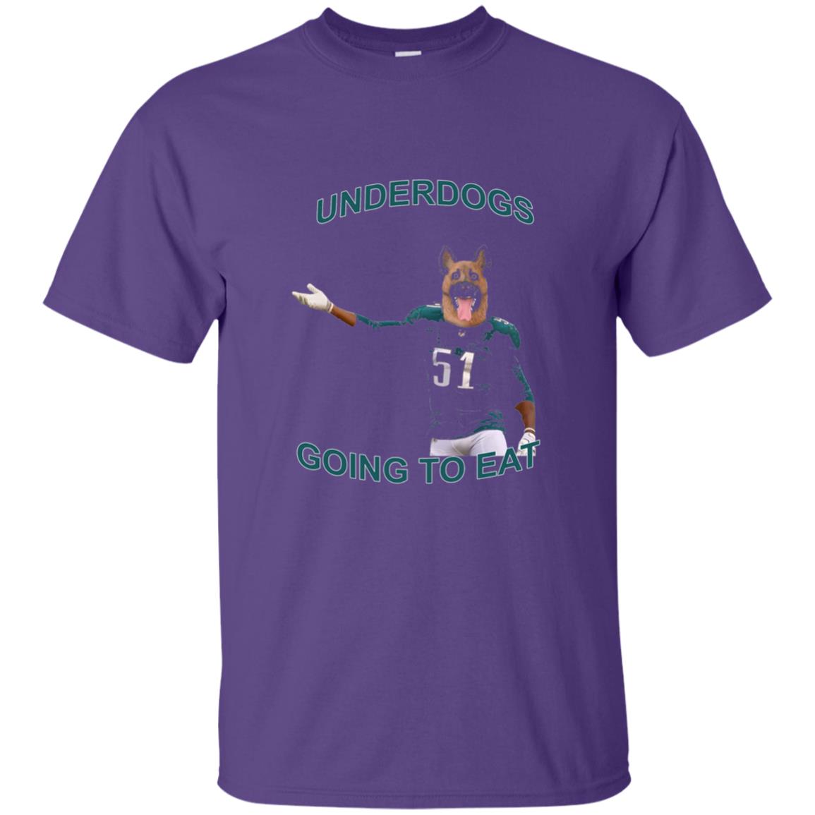 Football T-shirt Underdogs Going To Eat