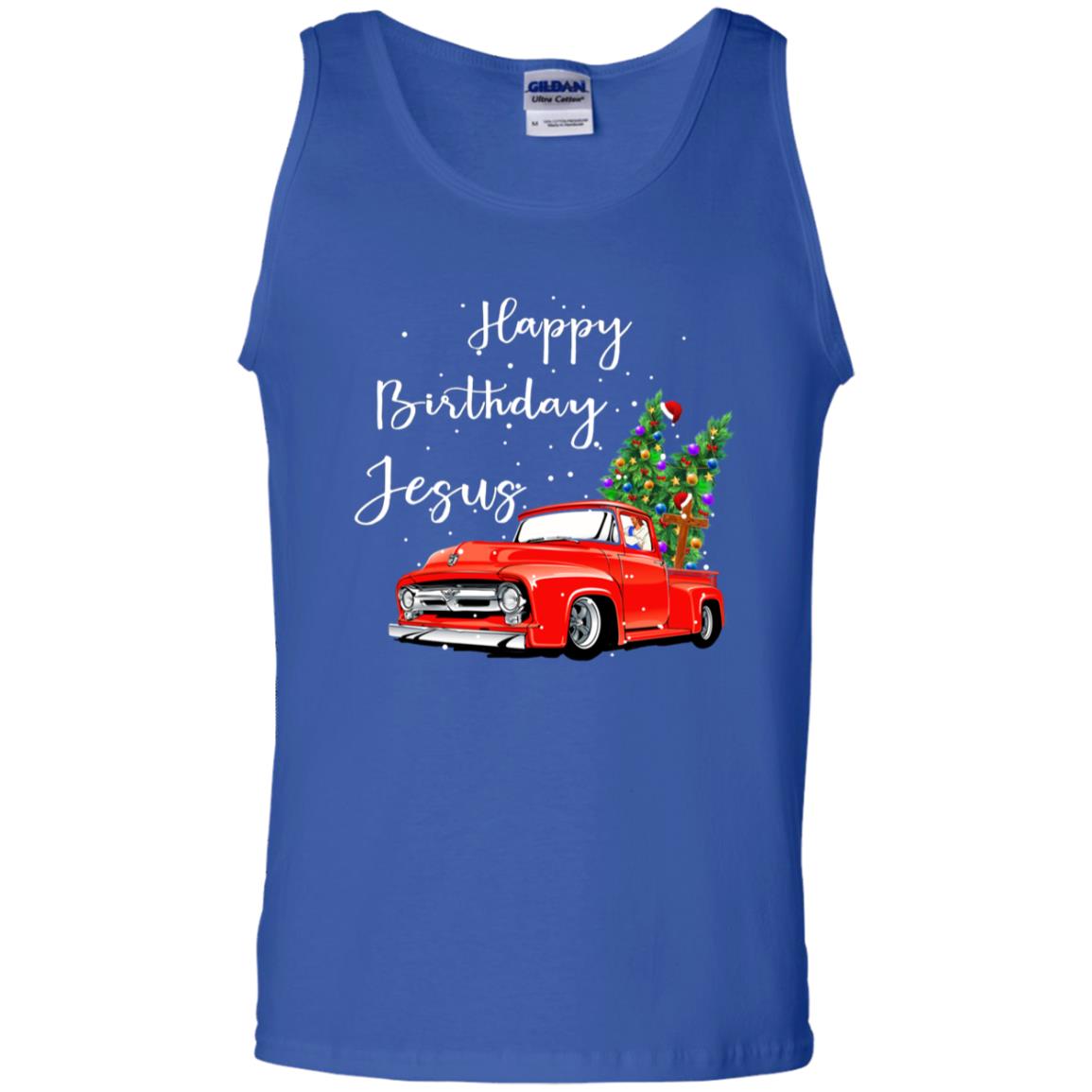 Happy Birthday Jesus Christian Christ X-mas Gift Shirt Royal