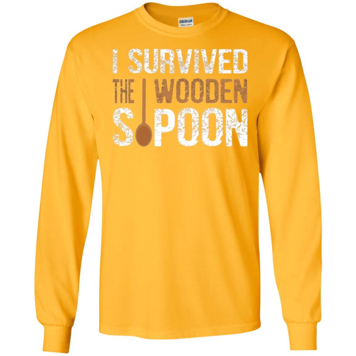 Spoon T-shirt I Survived The Wooden Spoon Gold