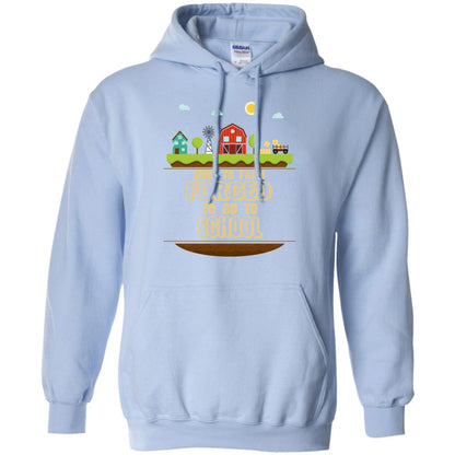 Born To Farm Forced To Go To School Farmer First Day Of School Shirt Light Blue