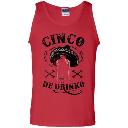 Badass Cinco De Drinko T-shirt Funny Cinco De Mayo Red