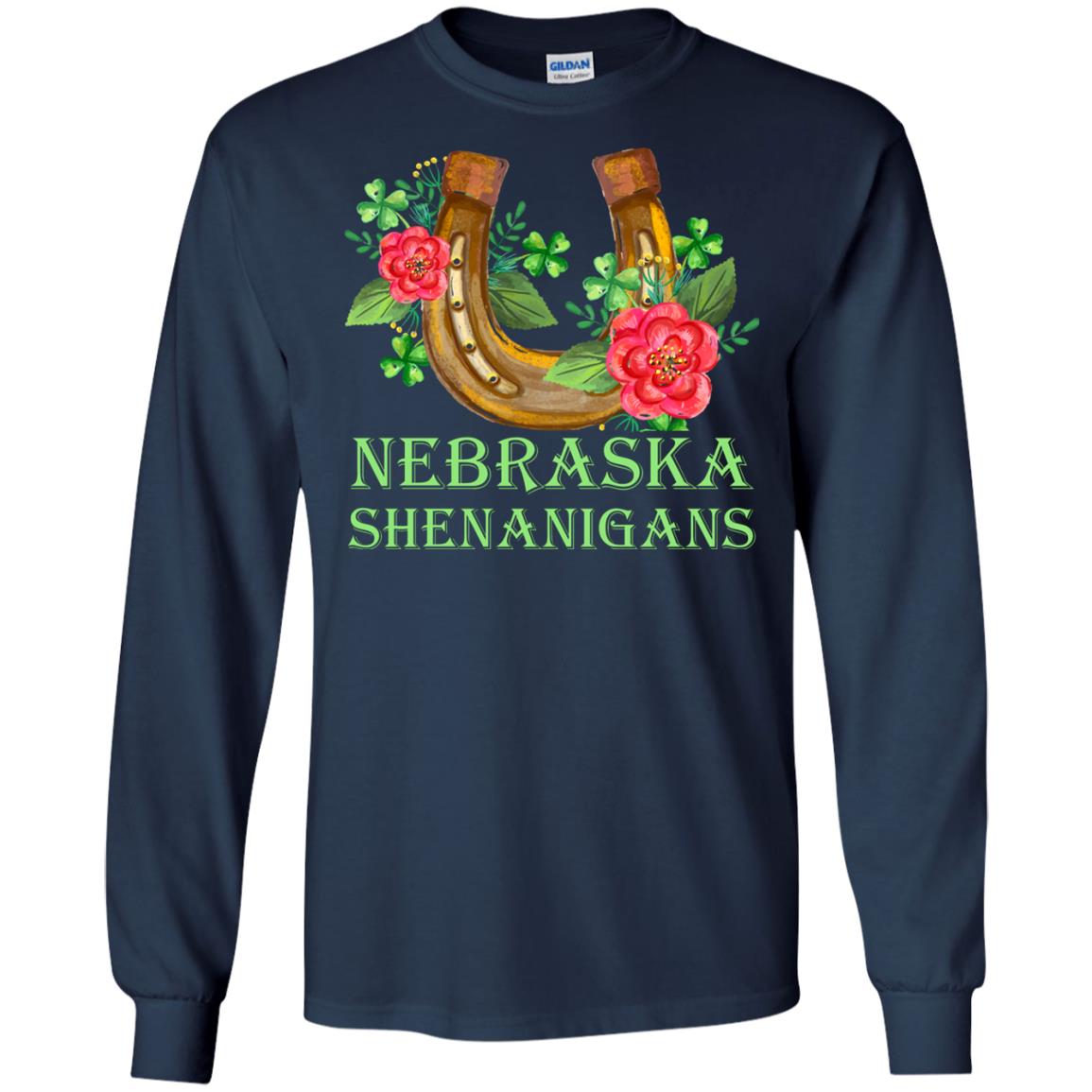 Horse Lover T-shirt Nebraska Shenanigans Navy