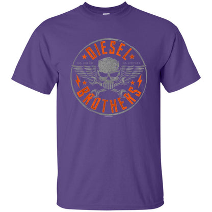 Skull Cross Wrench T-Shirt Diesel Brothers Go Hard Go Diesel Purple
