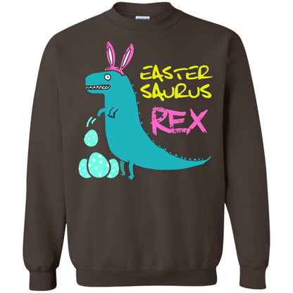 Easter Saurus Trex Bunny Dinosaur T-shirt Dark Chocolate