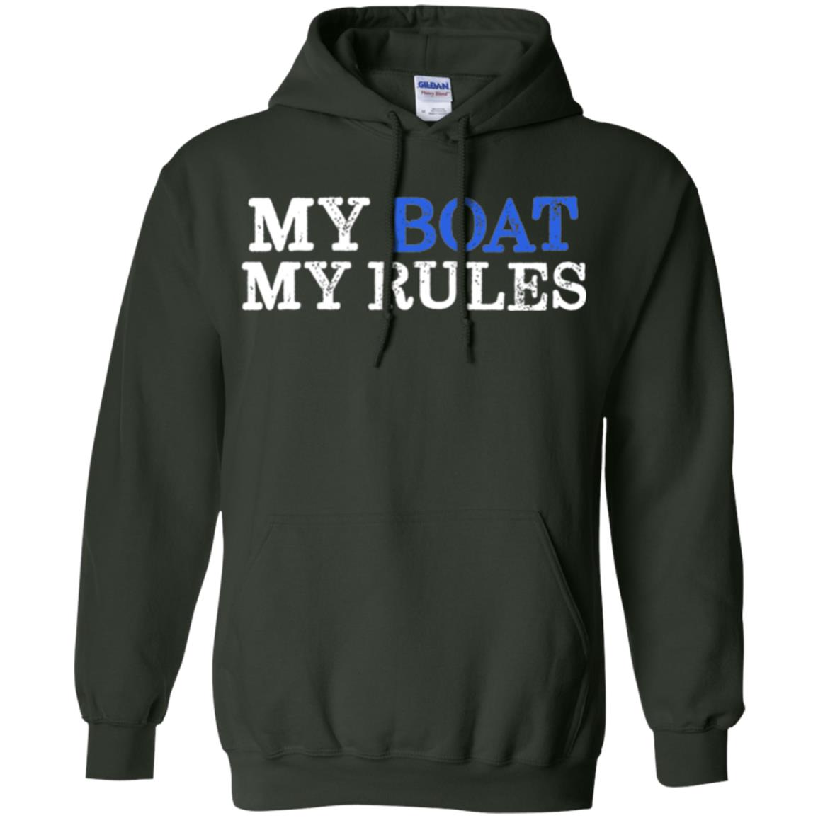 My Boat My Rules T-shirt Forest Green