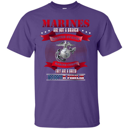 Marines Are Not A Branch United States Marine Corps They Are A Breed Semper shirt Purple