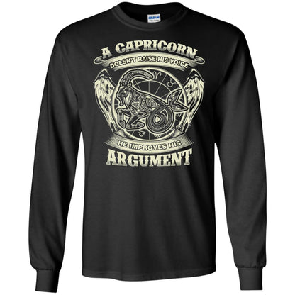 Capricorn Dosent Raise His Voice He Improve His Argument Black