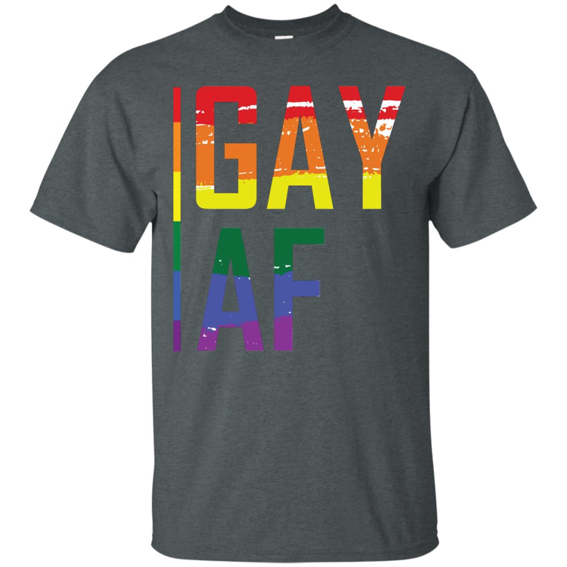 Gay Af Lgbt Pride Month 2018 Shirt Dark Heather
