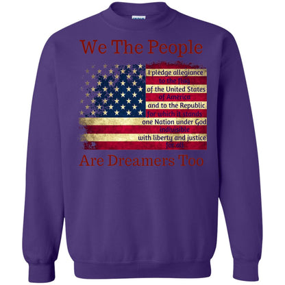 Americans We Are People Are Dreamers Too T-shirt Purple
