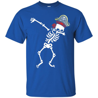 Dabbing Skeleton With Pirates Hat T-shirt Royal