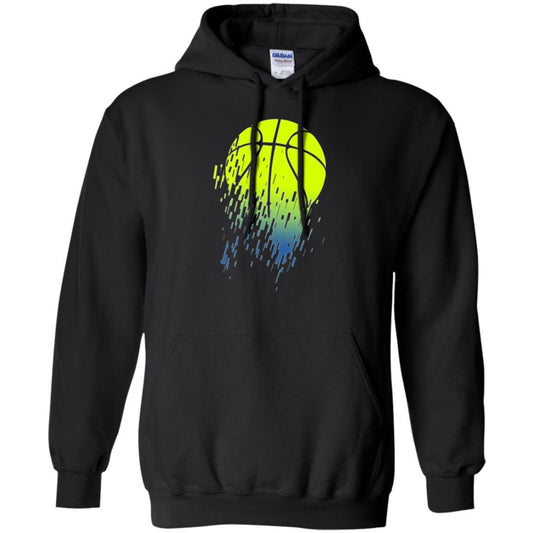 Basketball T-shirt Disintegrating Neon Green Black