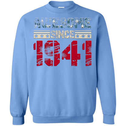 Awesome Since Legends Born In 1941 77 Years Old Birthday Shirt For Dad Or Papa Carolina Blue
