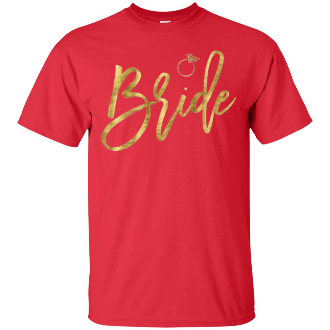Bride Party With Ring T-shirt Red