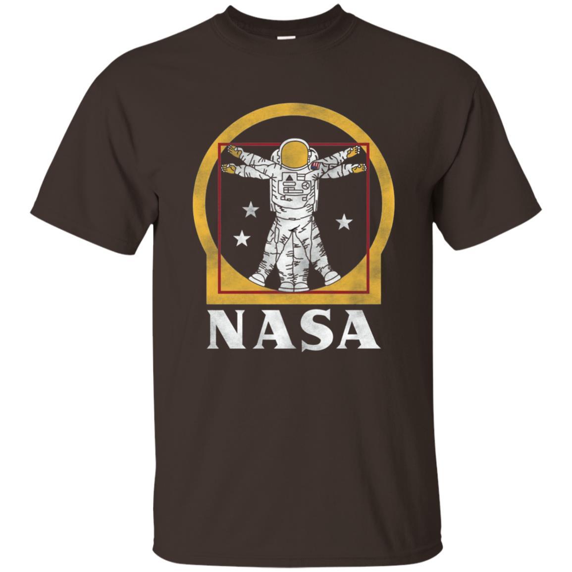 Vitruvian Astronaut T-Shirt Dark Chocolate