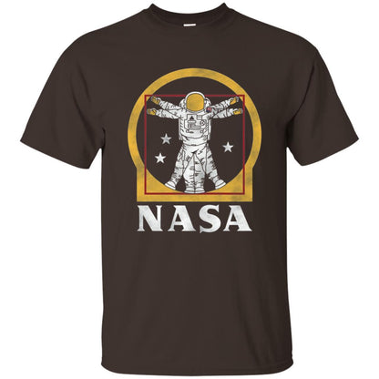 Vitruvian Astronaut T-Shirt Dark Chocolate