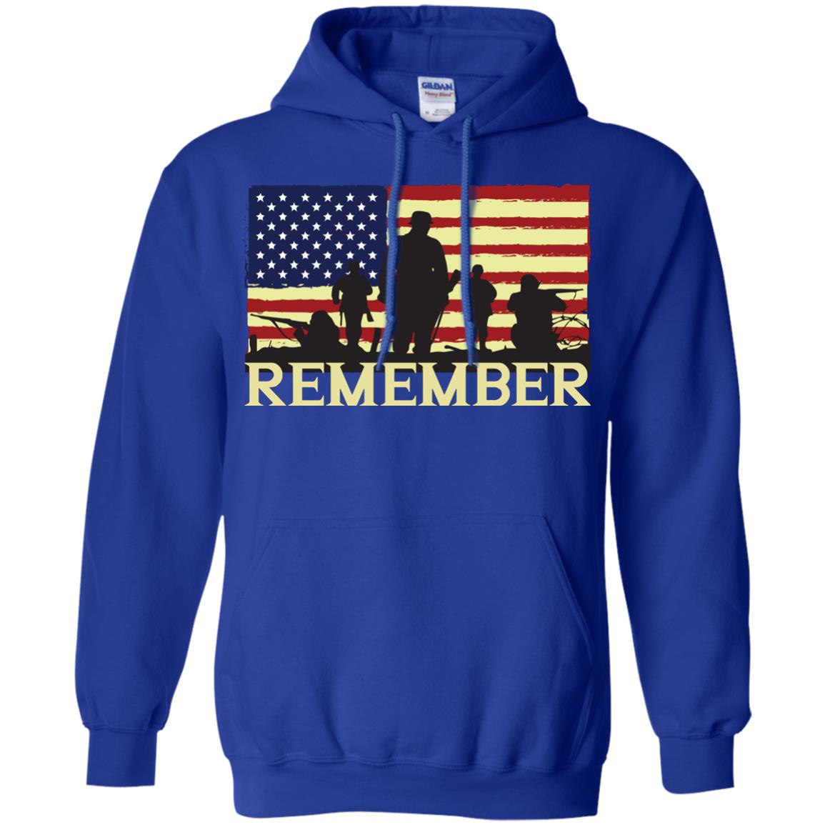 Military Of United States Memorial Day Shirt Royal